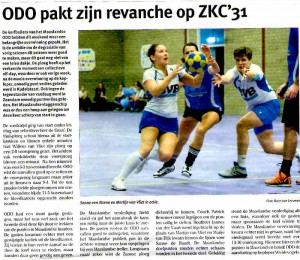 ODO pakt zijn revanche op ZKC31