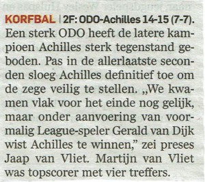 ODO - Achilles in AD Waterweg