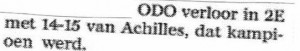 ODO - Achilles in AD Westland