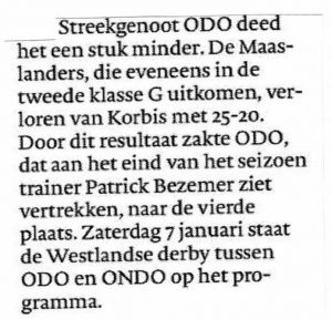 Korbis - ODO in AD Westland