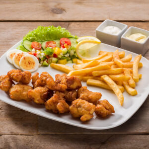 Kibbeling menu