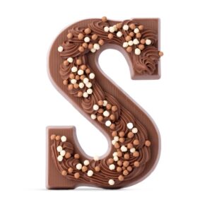 Luxe chocoladeletter gegoten (300gr)