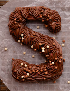 Luxe chocoladeletter gespoten (250gr)